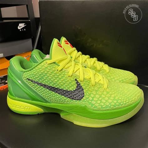 Kobe 6 Protro Grinch Mens Fashion Footwear Sneakers On Carousell