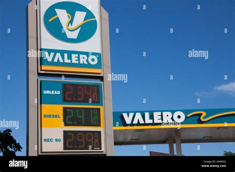 Valero Gas Station showing low gas prices Stock Photo - Alamy