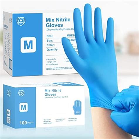 Nitrile Gloves Medium Disposable Latex Free Case Count Bulk