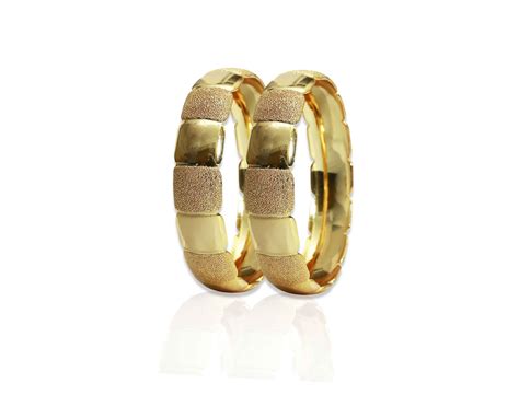 Buy Wide One Gram Gold Matte Gold Finish Bangle Online Kollam Supreme