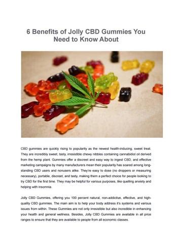 6 Benefits of Jolly CBD Gummies You Need to Know About by double ...