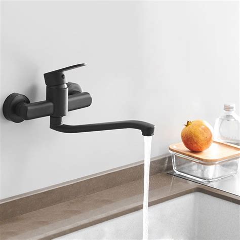 Matte Black Kitchen Faucet Special Wall Mount Kitchen Tap | Wall mount ...