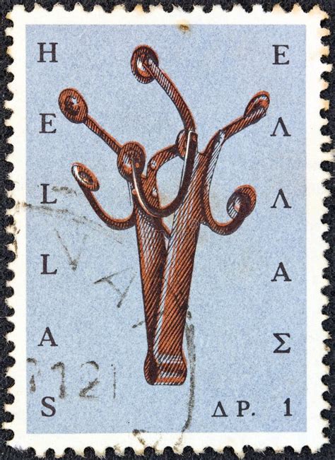 Greece Circa A Stamp Printed In Greece From The Greek Popular