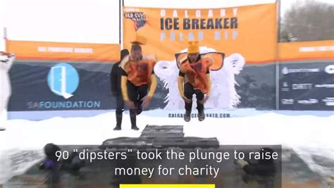 Calgary Polar Dip Raises Thousands To End Sex Slavery Cbc News