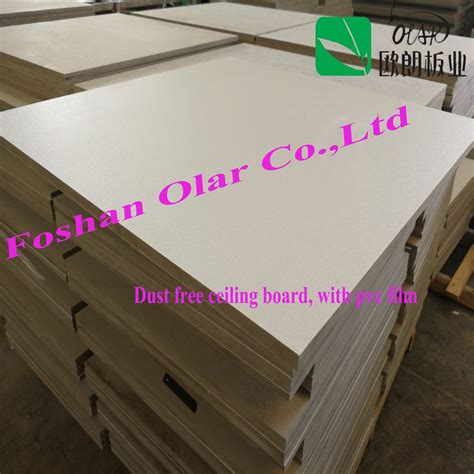 Fiber Cement Board Ceiling Tile With PVC Film For Building Material