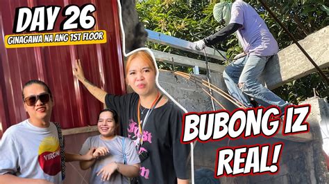 Inaayos Na Ang First Floor Magkakabit Na Ng Bubong Ulit Youtube