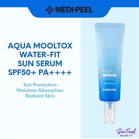 Medipeel Aqua Mooltox Water Fit Sun Serum Spf50 Pa 50ml Lazada