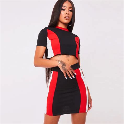 Heyouthoney Women Sexy Summer Short Sleeve Striped Tshirts Crop Tops