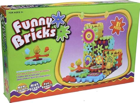 Funny Bricks Set 87 Stuks Technisch Speelgoed Bewegende Elementen