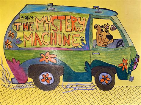 Scooby / Mystery Machine Drawing : r/Scoobydoo