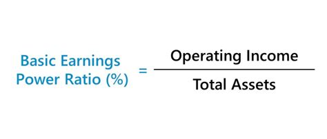 What Is Basic Earnings Power Ratio Formula Calculator