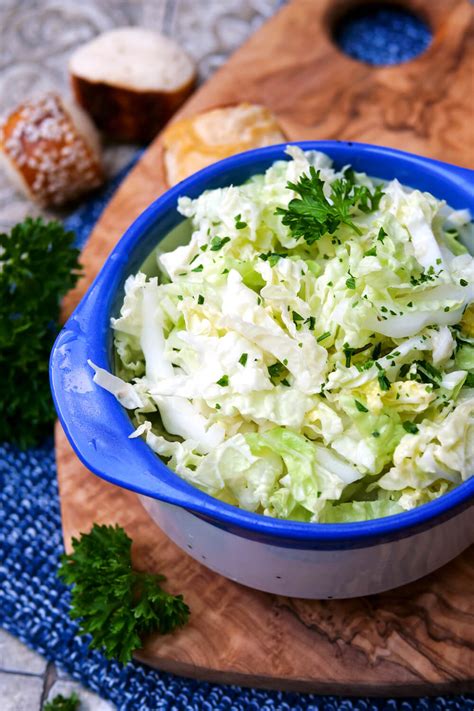 Chinakohlsalat Mit Schnellem Dressing