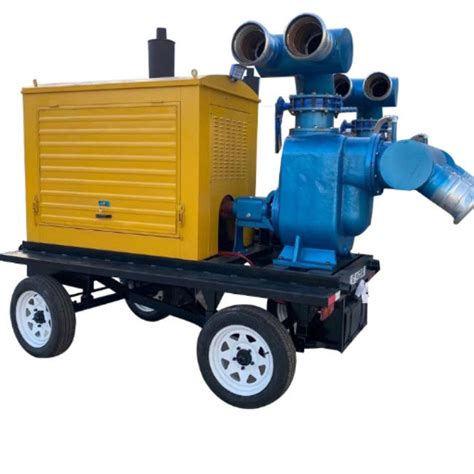 Diesel Engine Water Pump 380V 660V Four Wheel Mobile Pump Truck