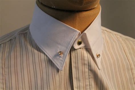 Mens Detachable Collar White Cotton Collar With