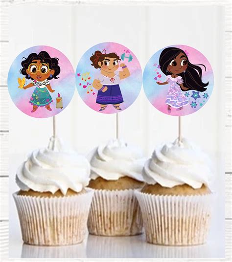 Encanto Cupcake Toppers Encanto Birthday Party Encanto Etsy Singapore