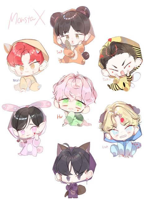 Pin De Guardian♡ Of ♡ Mirrors♡ 🌸🌸🌸 En Monsta X Fan Art