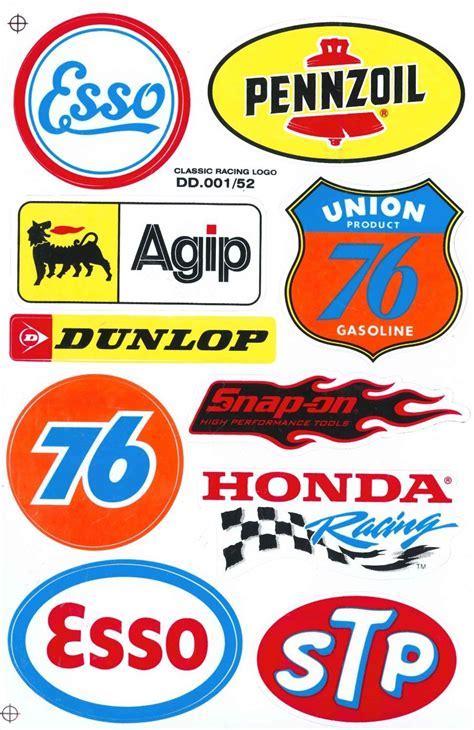 Race car sponsor Logos