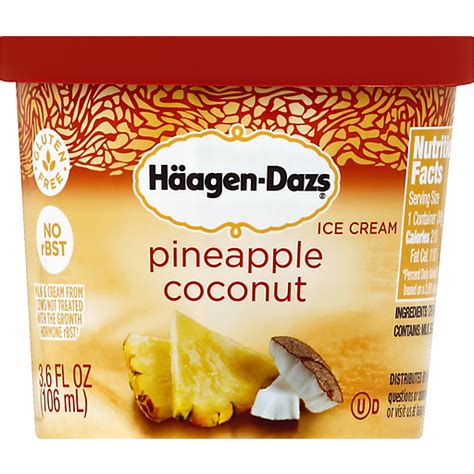 Haagen Dazs Pineapple Coconut Ice Cream Ice Cream Foodtown