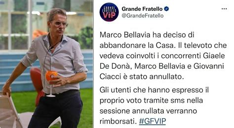 Gf Vip l indiscrezione sul ritiro di Marco Bellavia Non è stata una