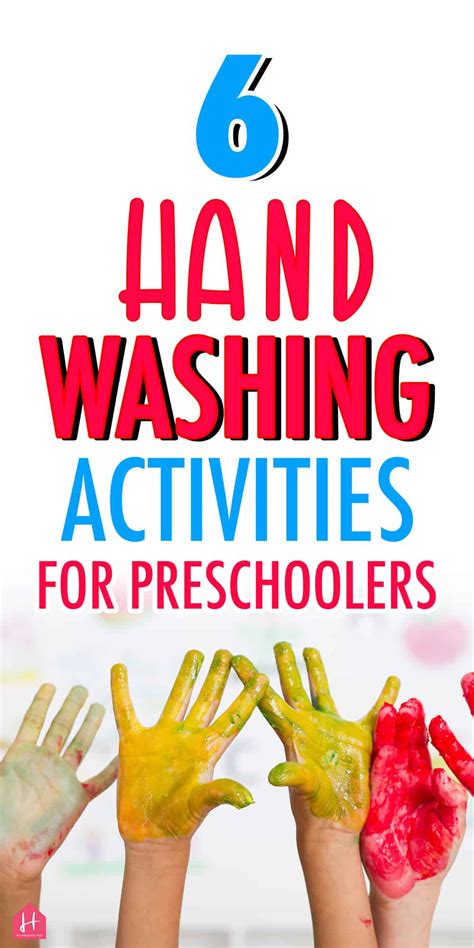 6 hand washing activities for preschoolers. Teach your toddler how to wash their hands in a fu ...