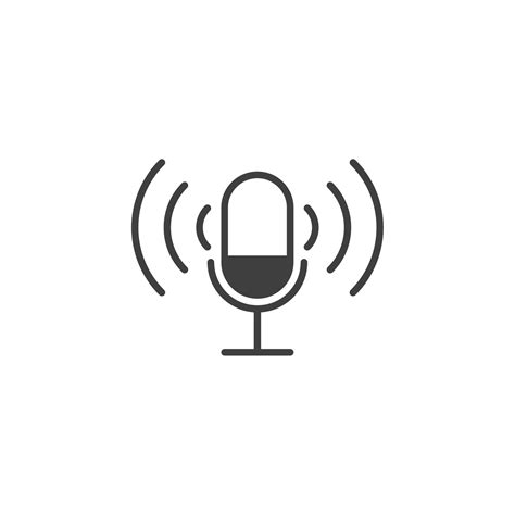 Vector Sign Of The Podcast Symbol Is Isolated On A White Background