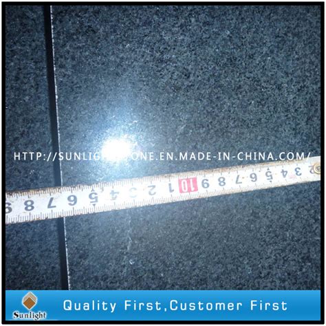 Padang Dark Sesame Black G Granite Flooring Tiles Exterior Tiles