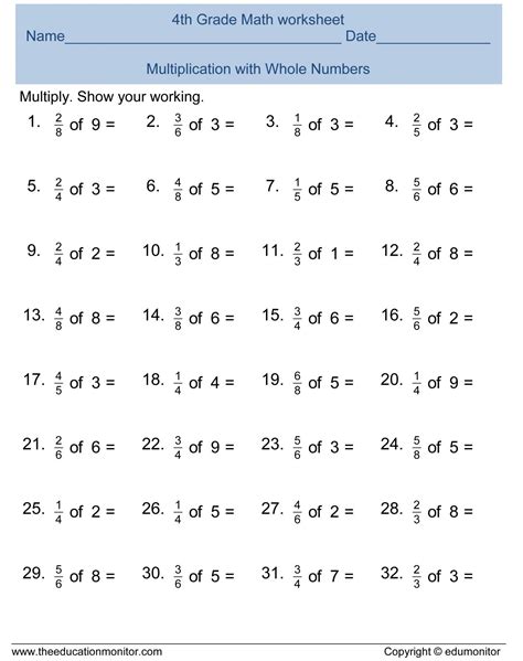 7th Grade Math Worksheets Free Printable With Answers Printable