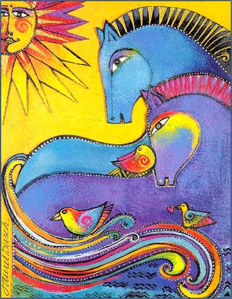 Mythical Horses Par Laurel Burch Chevaux Pinterest Лорел берч