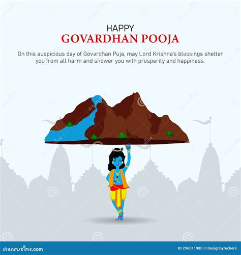 Govardhan Puja Is A Hindu Festival That Honors Lord Krishna S Stock