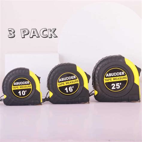 Tape Measure,Easy Read Measuring Tape Retractable with Fractions 1/8 ...