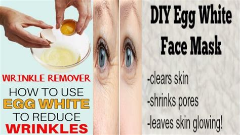 Egg White Face Mask For Loose Skin Tightening And Open Pores Youtube