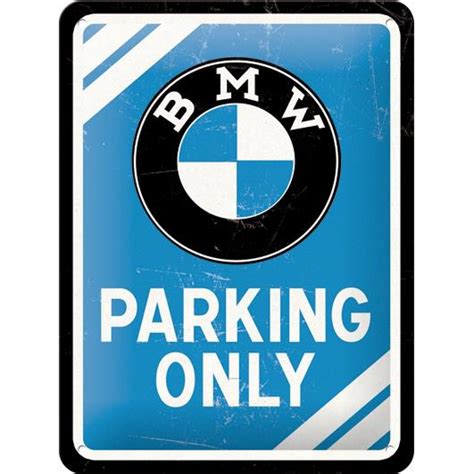 Tablica Retro Metalowa na ścianę BMW Parking Only 7027335772