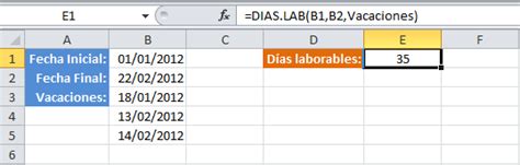 Microsoft Excel 2010 Funciones De Fecha Y Hora