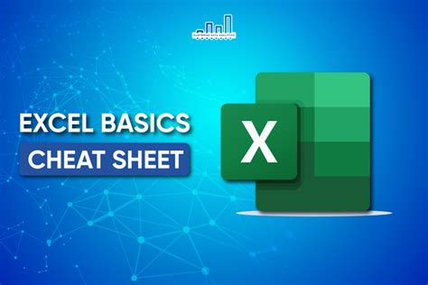 Excel Basics Cheat Sheet Mastering Data Analytics