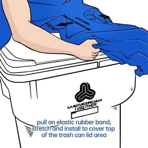 Trash Smell Buster Outdoor Plastic Garbage Trash Can Covers Contain