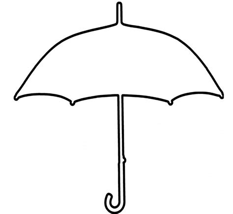 Umbrella Coloring Page Clip Art Library