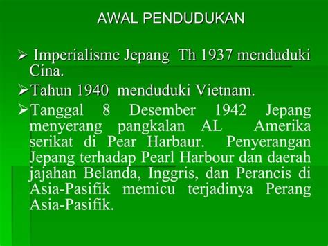 KEHIDUPAK BANGSA INDONESIA PADA MASA PENDUDUKAN JEPANG Ppt