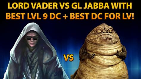 LORD VADER VS JABBA WITH HIS BEST LVL 9 DATACRON LV IS STILL AMAZING