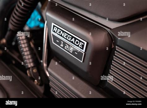 Engine Design Details Radiator From Customized Motobike In Italy Rome
