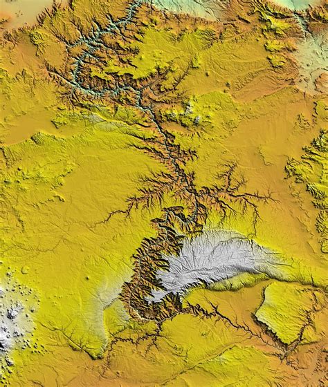 Relief Map Of Grand Canyon Grand Canyon Map Relief Map Abstract Artwork