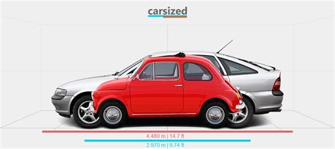 Dimensions Fiat 500 1972 1975 Vs Opel Vectra 1995 2002