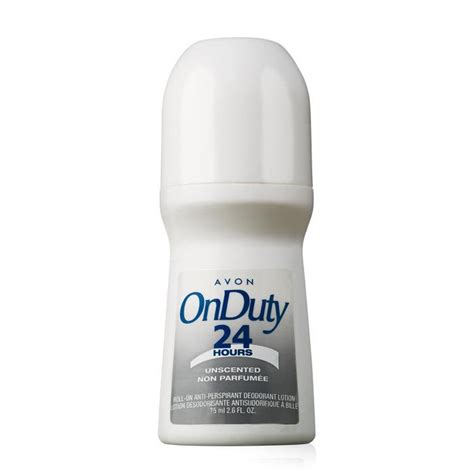 Avon On Duty Unscented Roll On Antiperspirant Deodorant