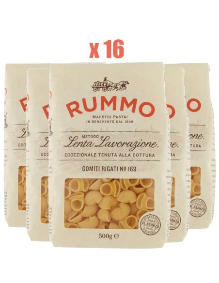 RUMMO Gomiti Rigati N 169 Confezione Da 500gr Pasta Rummo