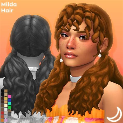 MILDA HAIR BY IMVIKAI ImVikai Sims Hair Sims 4 Characters Sims 4