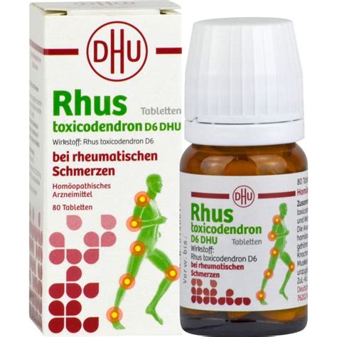 RHUS TOXICODENDRON D 6 Tabl Bei Rheumat Schmerzen 80 St Apotheke Disapo De