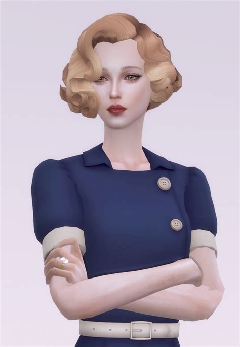 Happylifesims Lonelyboy TS4 1930s Day Dress 05 Emily CC Finds