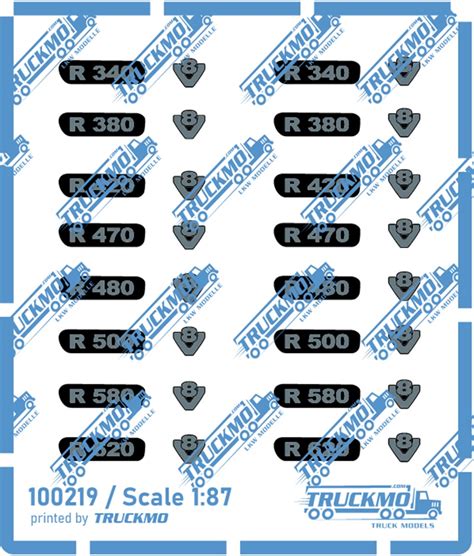 Truckmo Decal Scania R Type Designation Truckmo Truck Models