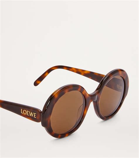 Womens Loewe Brown Thin Round Sunglasses Harrods Uk