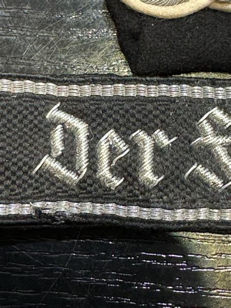 Need help! Ss officer der fuhrer cuff title and shoulder board with ...