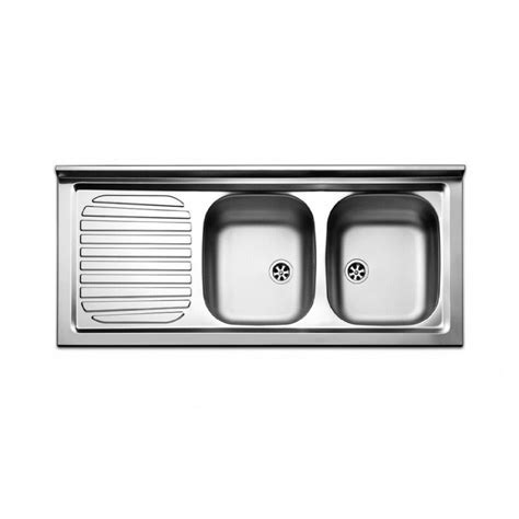 Lavello Cucina Appoggio Acciaio Inox Lavandino 120 Cm 2 Vasche E